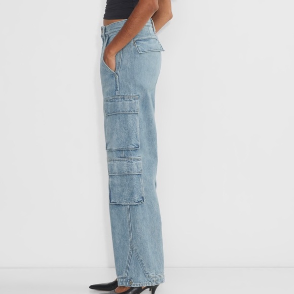 NWT ARITZIA The '90s Millie Hi-Rise Cargo Jean - Picture 2 of 11